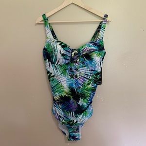 Torrid swim suit tropical one piece